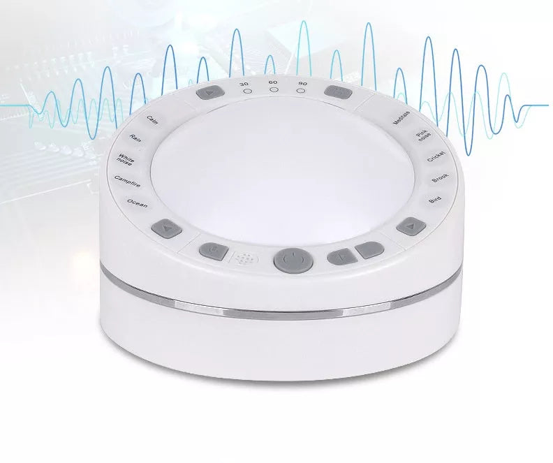 Recordable White Noise Sound Machine with night light and DIY recording feature