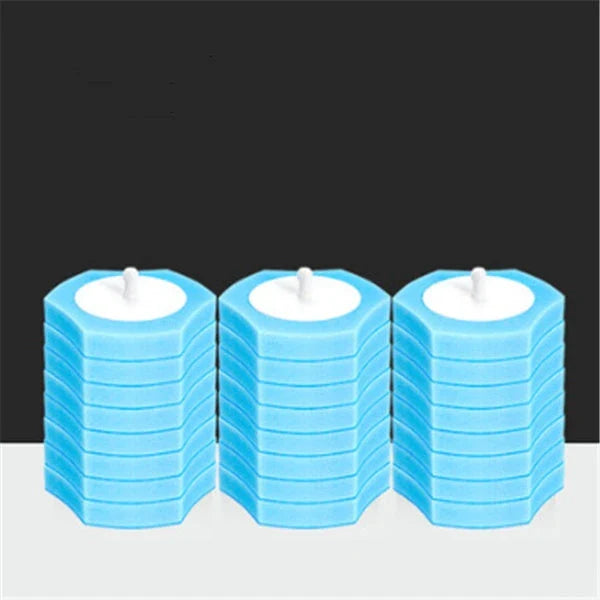 Disposable toilet cleaning brush with scrubbing pad for thorough, hygienic bathroom cleaning