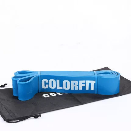Elastic resistance band for full-body workouts, available in multiple resistance levels