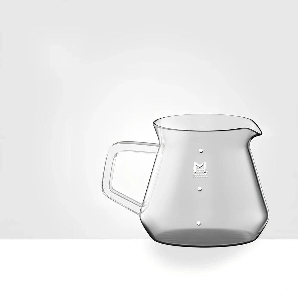 Stainless steel coffee maker set with thin mouth pot and matching cups in pure colour finish