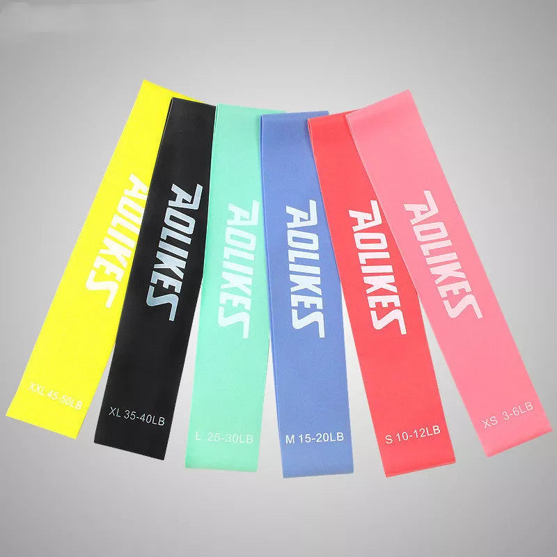 Natural Latex Tension Band in various colors for fitness and strength training