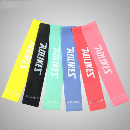 Natural Latex Tension Band in various colors for fitness and strength training