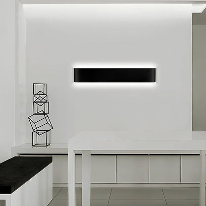 Slim 310mm wall light with aluminium alloy construction and 3000K warm LED illumination