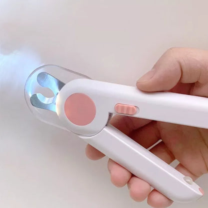 LED Light-Emitting Professional Pet Nail Clippers for Dogs and Cats with ergonomic design