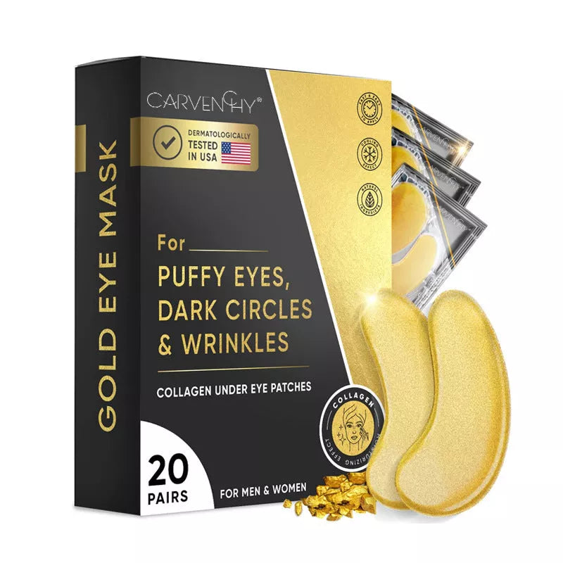 24K Gold Eye Mask Patch for under-eye bags and wrinkles