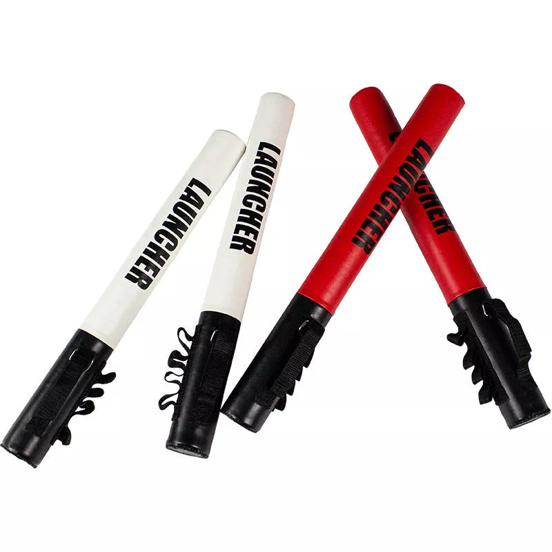 Boxing reaction target stick target in red and white for precision training
