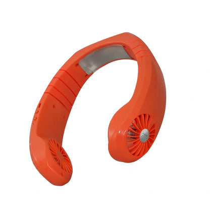 NEXFAN neck fan with dual batteries and cooling wafers measuring 18.2x20x6cm