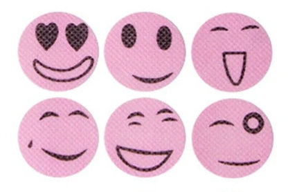 Summer Smile Mosquito Sticker 6-Pack in random colors, non-toxic mosquito repellent