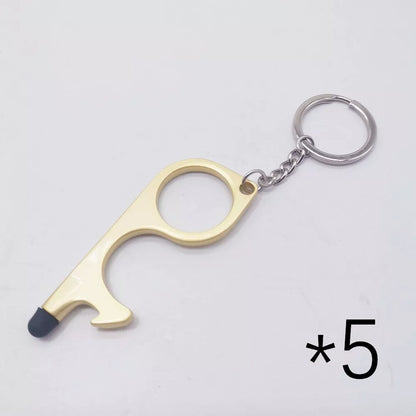 Alloy protective door opener keychain in various colors