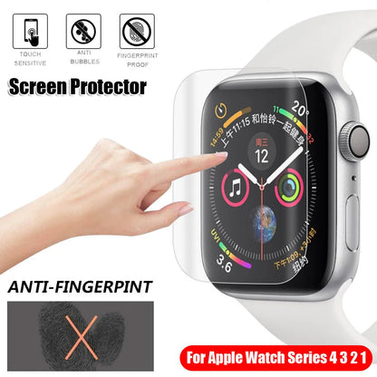 Hydrogel full coverage screen protector for Apple Watch Series 4 and Series 3