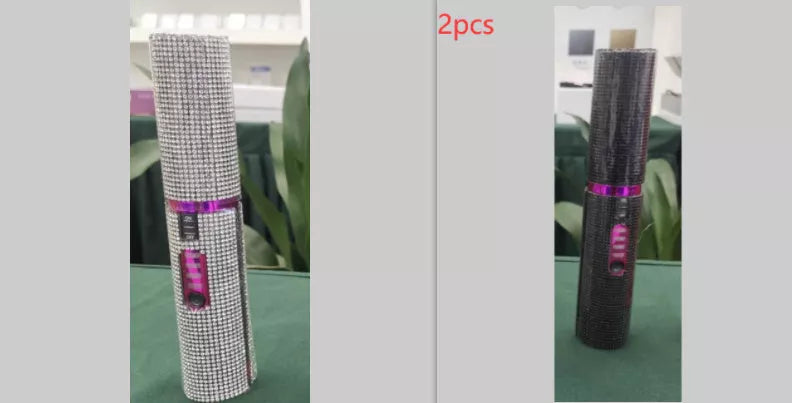 2-In-1 Electric USB Hair Straightening Brush with ceramic coating for healthy styling