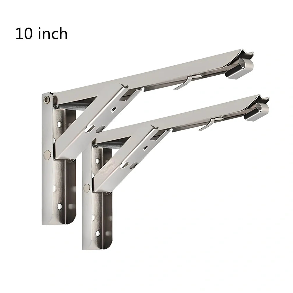 Stainless steel triangle bracket furniture hardware in three sizes for corner reinforcement