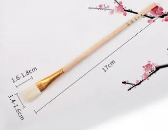 Wool brush painting pen with soft head for ceramic tracing and painting