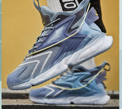 Korean Men's Sports Casual Shoes with breathable mesh upper and durable rubber sole