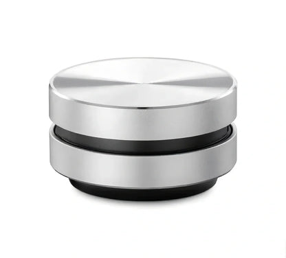 Bone conduction wireless Bluetooth speaker with magnetic base measuring 26mm height and 40mm diameter