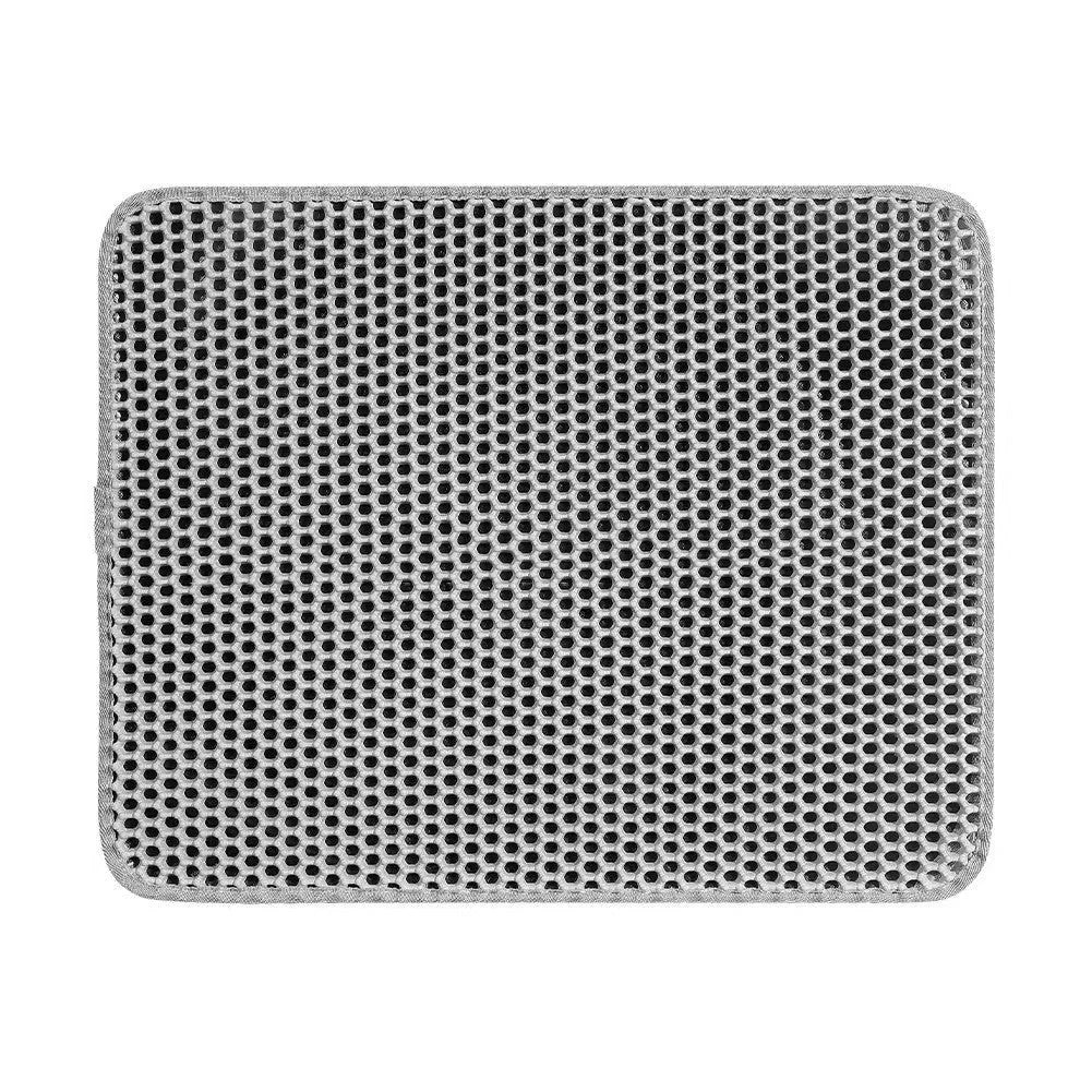Waterproof cat litter mat with honeycomb design for easy cleanup