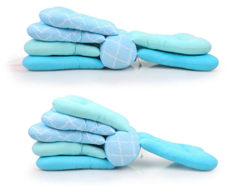 Adjustable breastfeeding pillow with soft, cloud-like filling and rectangular shape for customized comfort and support during feeding and bonding moments with your baby.