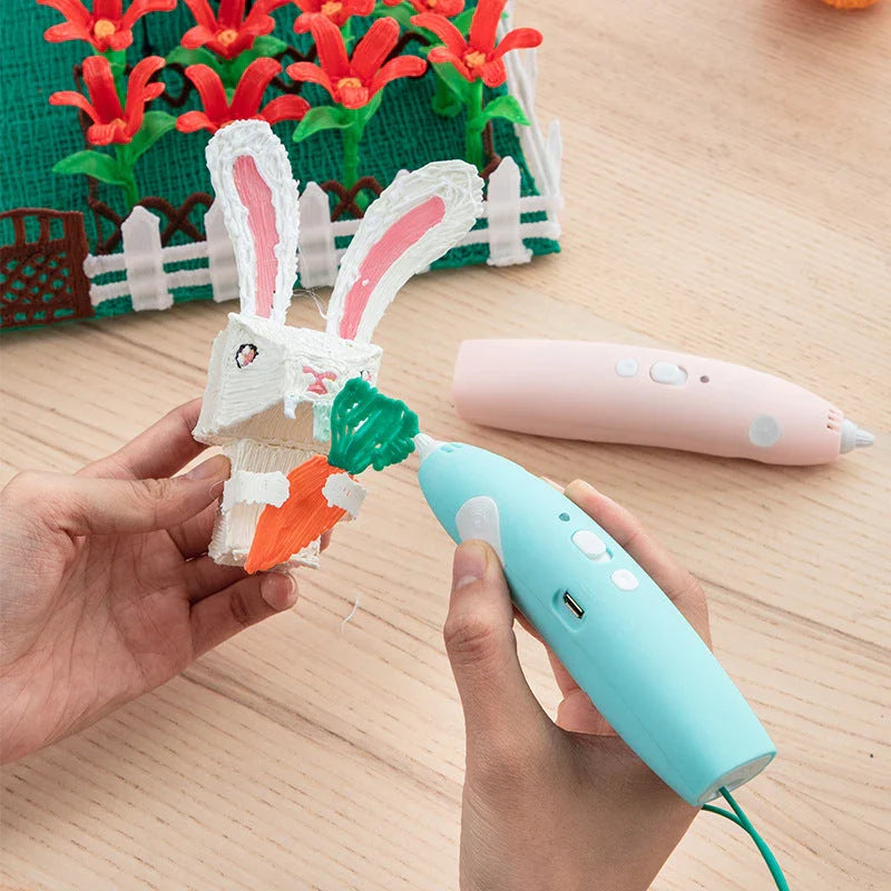 A versatile 3D printing pen with adjustable temperature, eco-friendly materials, and vibrant color options for unleashing your creativity.