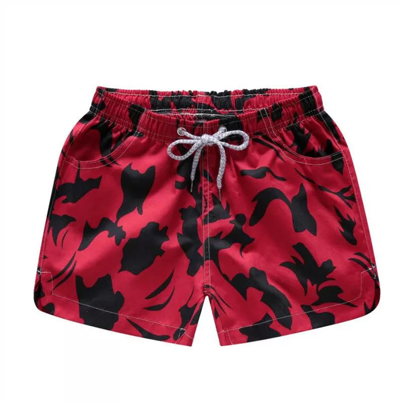 Summer beach casual shorts in various colors and sizes, made from quick-dry polyester fiber
