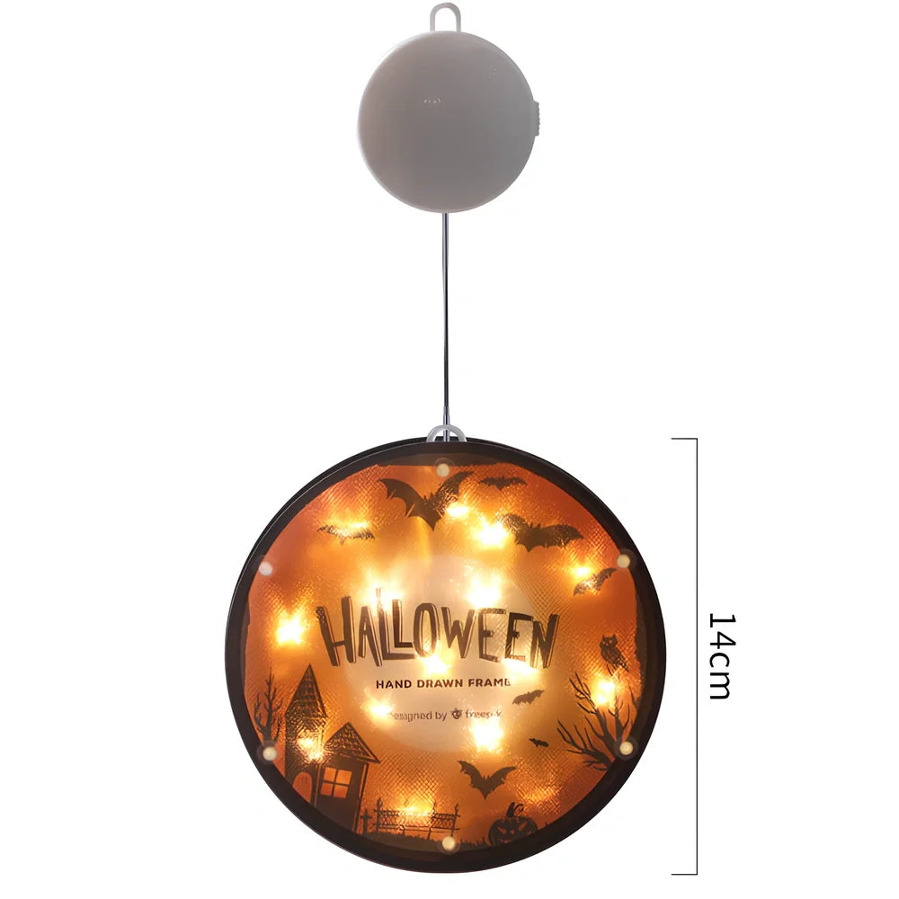 Halloween LED modelling lantern with 160mm PVC shell and atmospheric glow