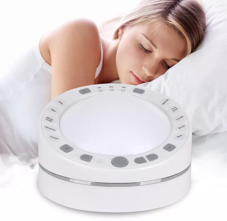 Recordable White Noise Sound Machine with night light and DIY recording feature