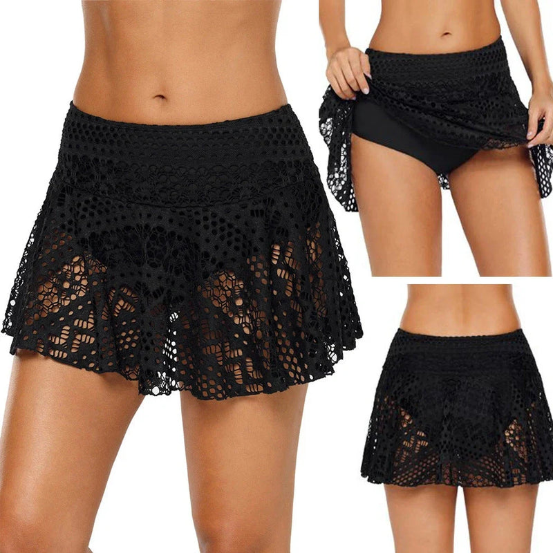 Men's lace swim trunks with polyester fabric construction and multiple size options from S to XXL, featuring adjustable waistlines from 64cm to 88cm for precise fit during swimming activities