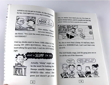 Big Nate 8-book comic collection box set showing colourful covers of school adventure stories for children's English learning