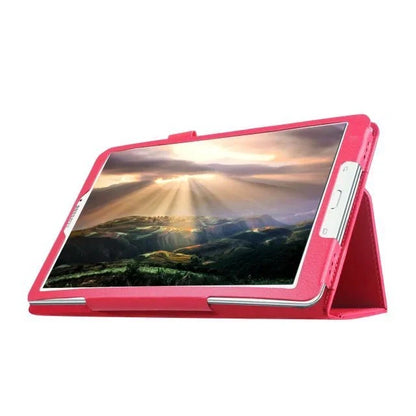 Samsung T560 9.6 inch flat leather protective case with foldable design in various colors