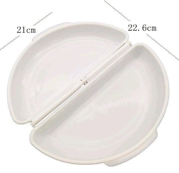 Non-toxic PP microwave oven egg tray for quick steamed eggs, white color, 11.5*21*5CM