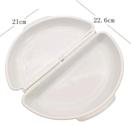 Non-toxic PP microwave oven egg tray for quick steamed eggs, white color, 11.5*21*5CM