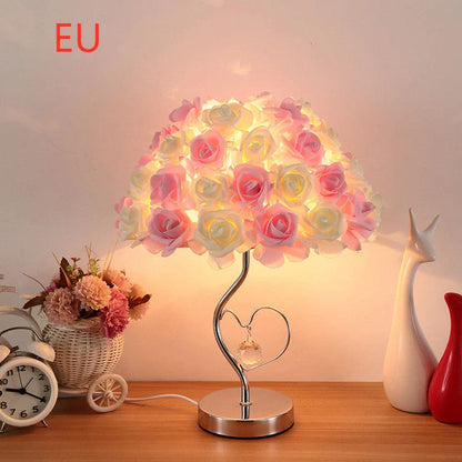 220V Wedding Decoration Lamp with Creative Roses Flower Design for romantic home lighting