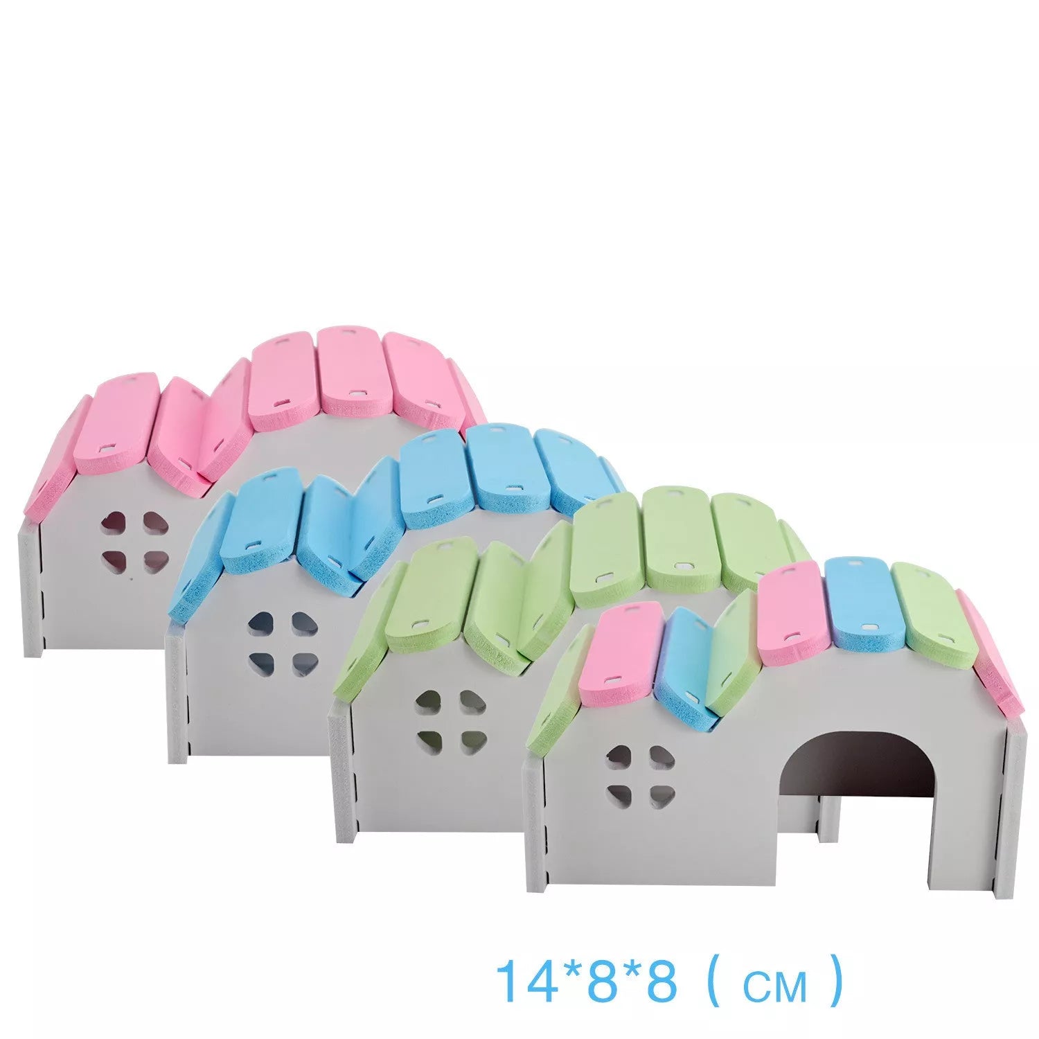 Colorful PVC hamster nest playhouse with ladder for pet exercise and fun