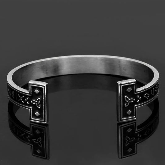 Viking Bracelet Ornament in titanium steel with adjustable live port