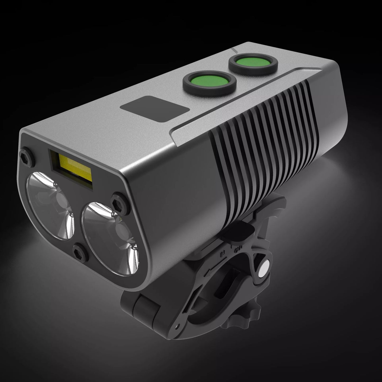 Waterproof cycling light with 750 lumens brightness and USB charging