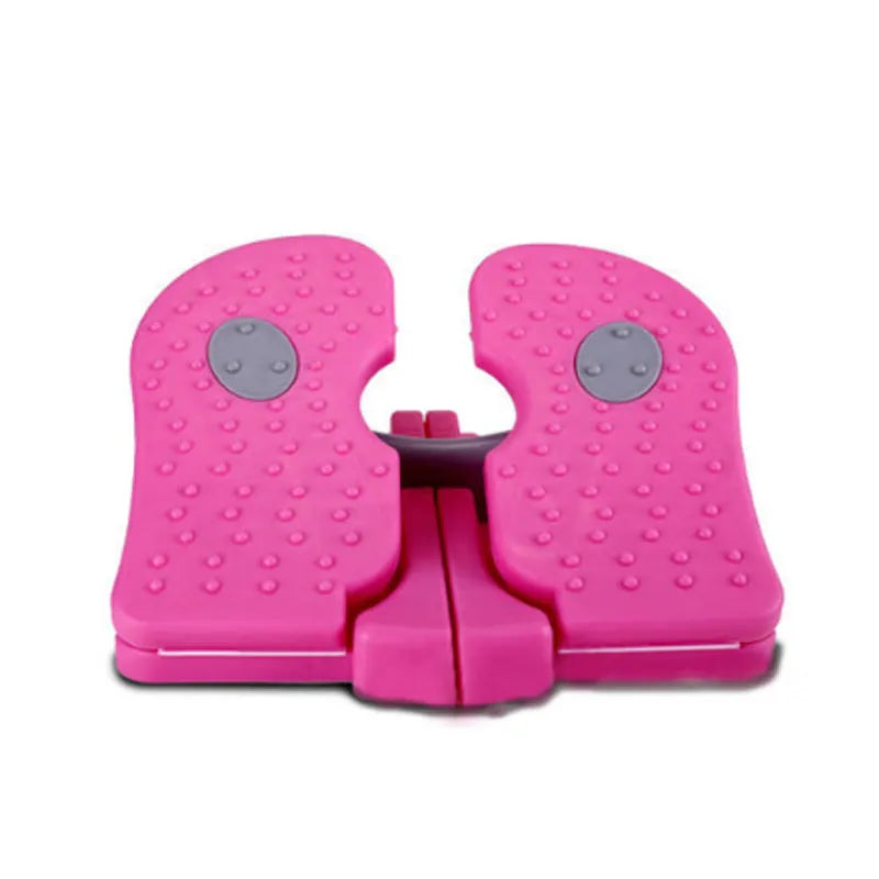 Mini stepper exercise machine with hydraulic resistance, 300kg max load, 22x12.5x6cm, in blue green or pink.