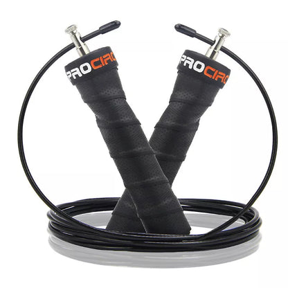 PROCIRCLE sweat-absorbent foam skipping rope with smooth bearing system in multiple colors