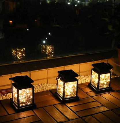 Black solar wind lamp, ABS plastic, 90mm diameter, 128mm height, warm white LED, IPX4 waterproof, for outdoor courtyard use.