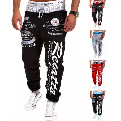 Drawstring loose track pants in various colors with adjustable waist for a customizable fit