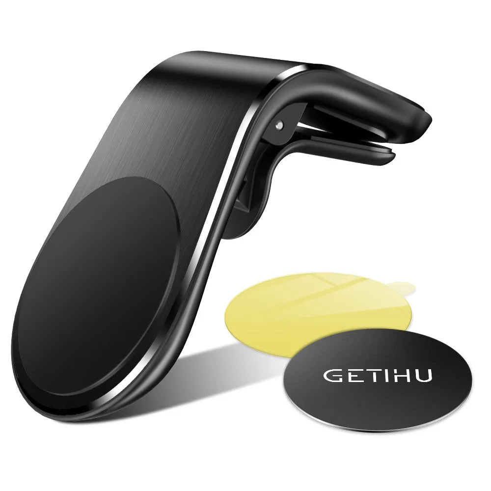 Adjustable rotation car bracket for power outlet phone mounting in black, gold, and silver colour options