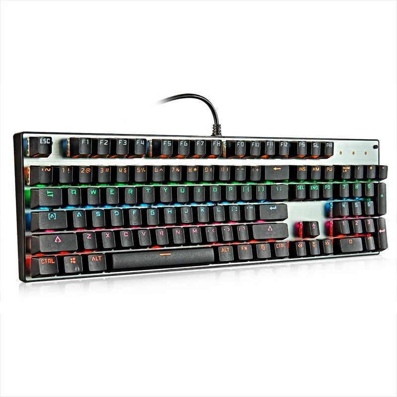 Green shaft mechanical keyboard with 87 keys and backlight
