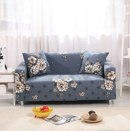 Stretchable polyester-spandex sofa cover with non-slip design in various colors