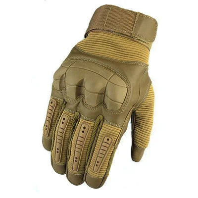 Rugged outdoor touchscreen gloves with reinforced knuckles, durable palm, and breathable wrist design for adventurous users