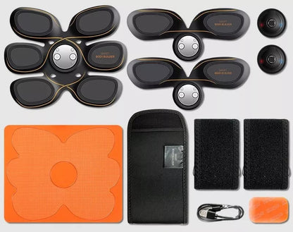 Intelligent abdominal muscle stick fitness device with gel sheets for core workout