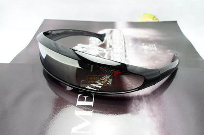 Sports sunglasses with PC lenses and plastic frame in multiple colors