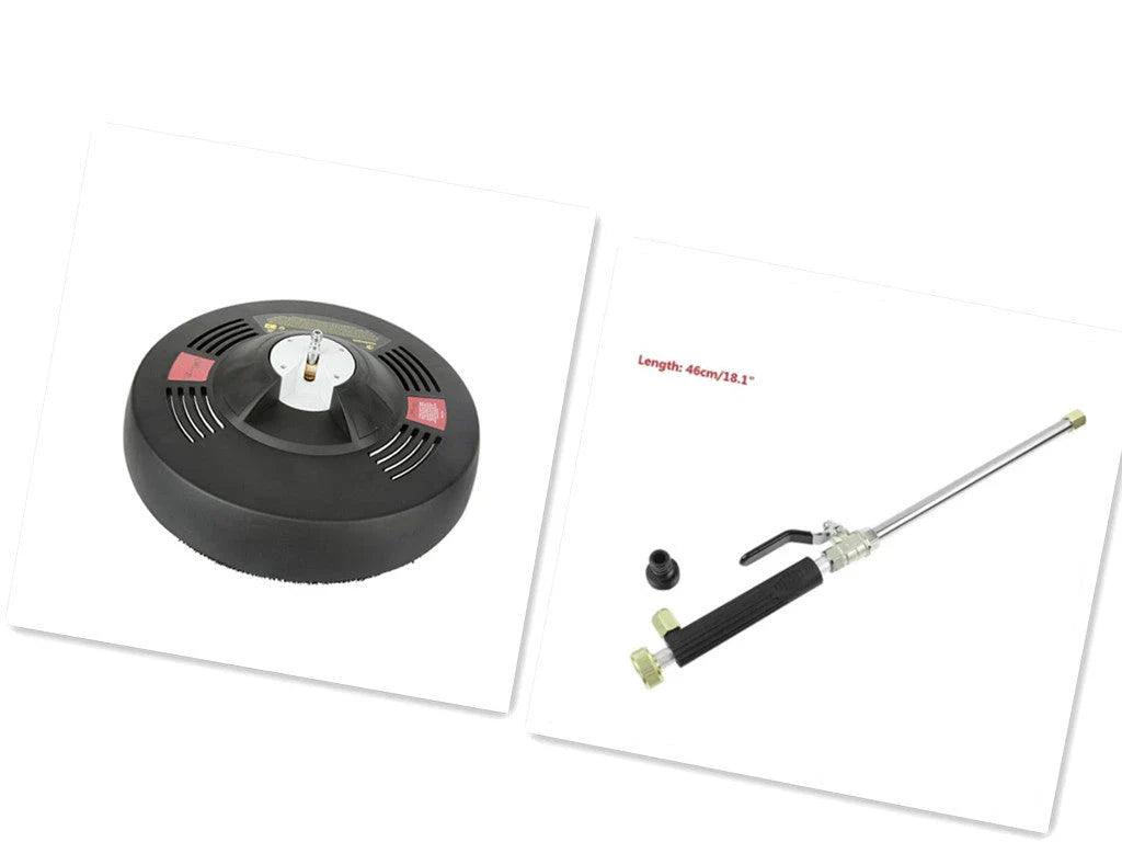 High-powered electric spray washer with aluminum alloy and copper construction, designed for effortless car cleaning and outdoor maintenance