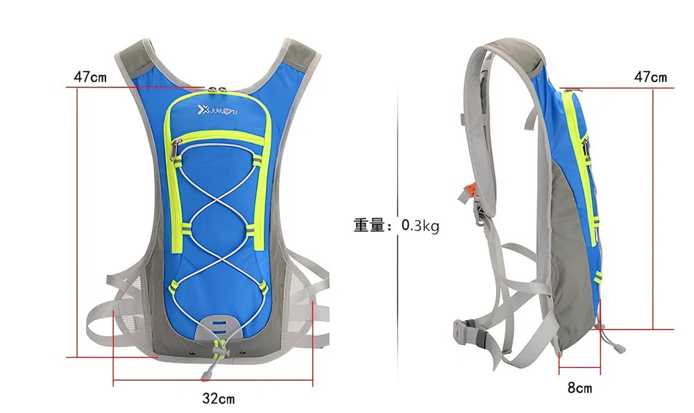 Outdoor sports backpack in multiple colours with adjustable straps and waterproof construction