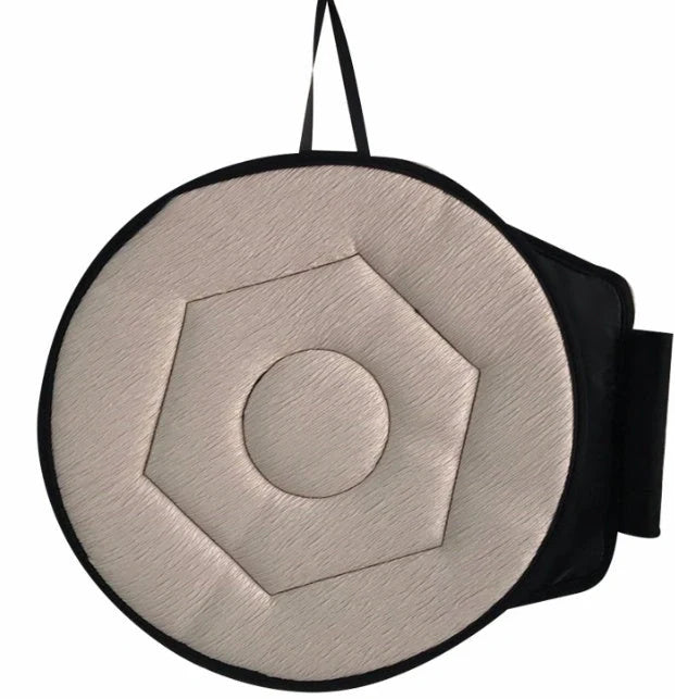 360-degree rotating seat cushion with non-slip base for enhanced mobility and comfort