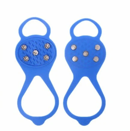 Silicone Non-Slip Shoe Grips for ice and snow safety in multiple colors