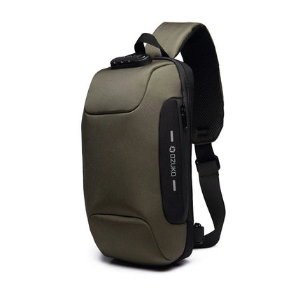Multifunctional Anti-Theft Waterproof Chest Bag with USB in various colors