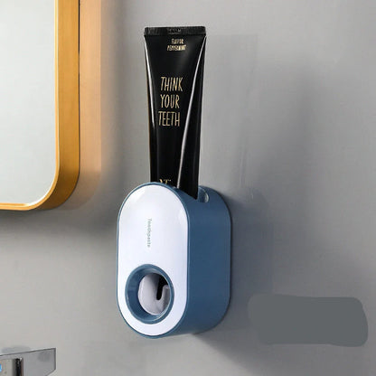 Automatic Wall-mounted Toothpaste Squeezer in multiple colors, easy nail-free installation